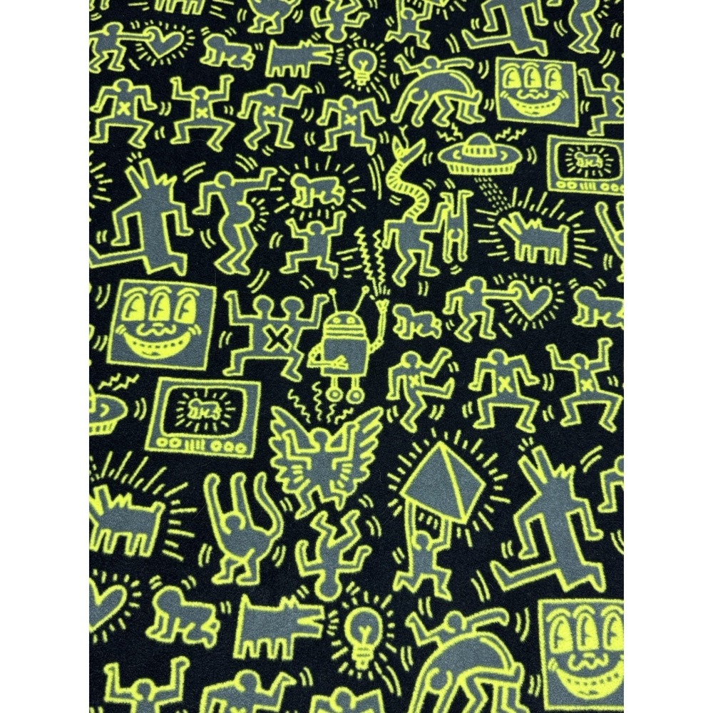 Keith Haring Throw Blanket Uniqlo MOMA SPRZ NY Reversible Faux Fur